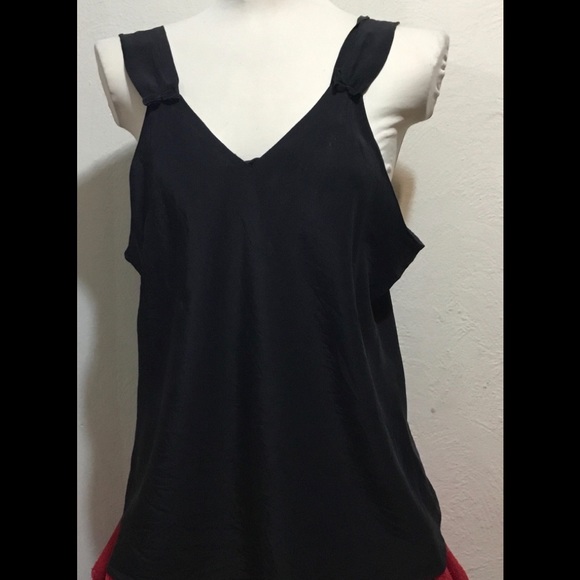 Stanley Nelson Black Sz Large 100% silk Tanktop - Picture 1 of 8